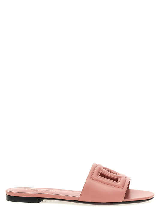 Multicolor Calfskin Slides