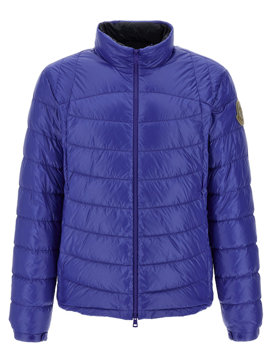 Blue Polyamide Full-Length Jacket