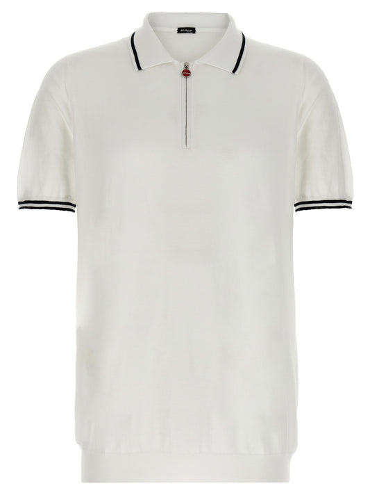White Cotton Polo Shirt