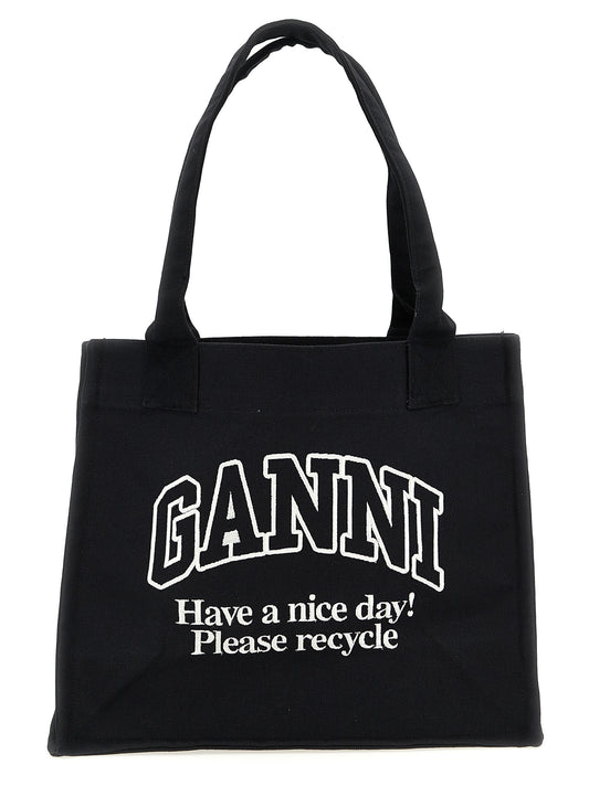 Bicolor Recycled Cotton Tote Bag
