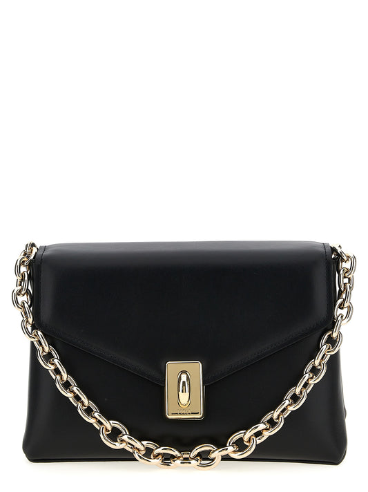 Black Leather Shoulder Bag