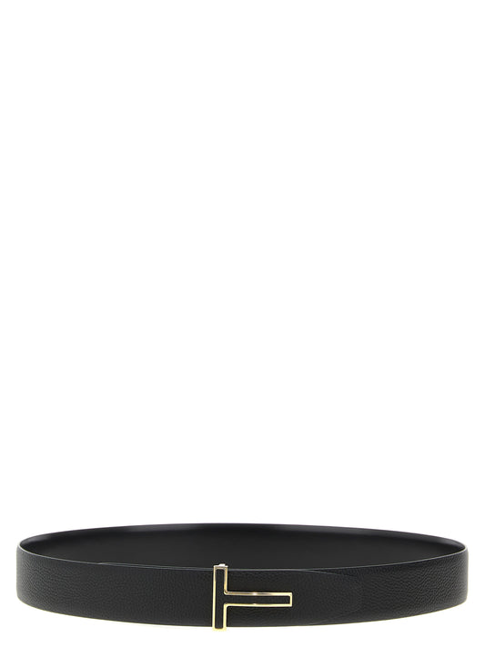 Black Calfskin Regular Belt