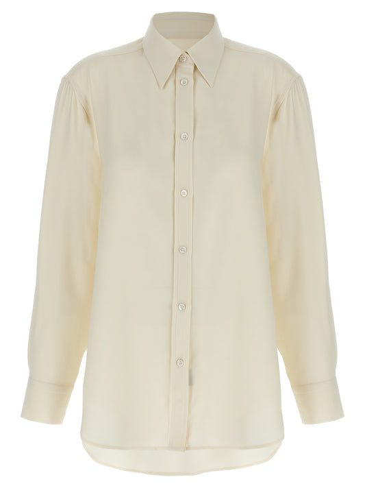 White Silk Blouse