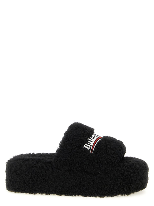 Black Polyester Slides