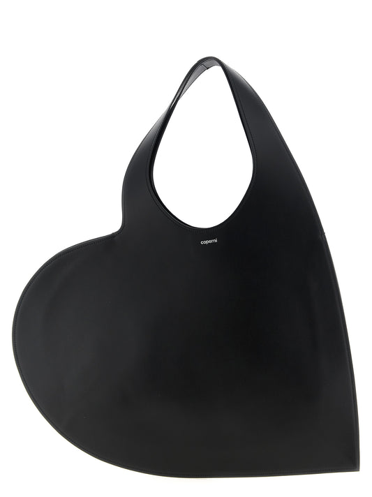Black Cowhide Shoulder Bag