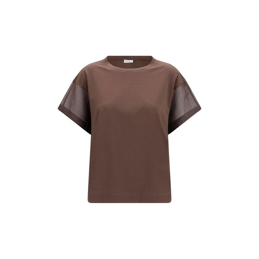 Brown Cotton T-Shirt