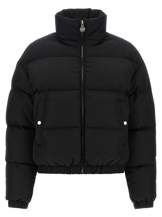 Black Nylon Full-Length Jacket