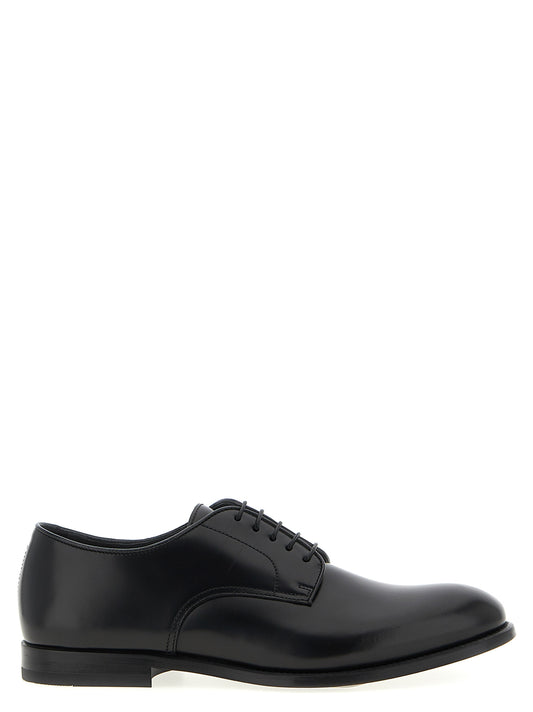 Black Calfskin Oxfords And Derbies