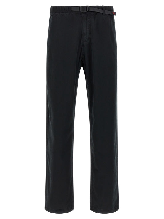 Black Cotton Casual Pants