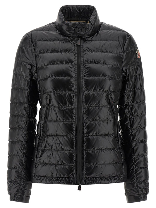 Black Polyamide Full-Length Jacket