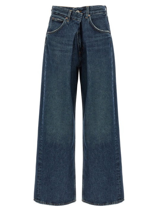 Blue Cotton Jeans Denim