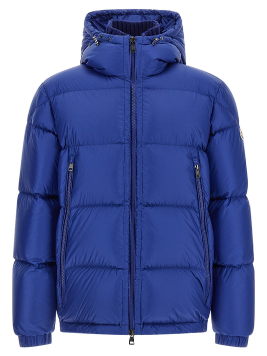 Blue Polyamide Full-Length Jacket