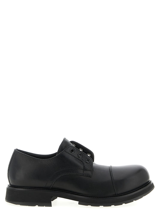 Black Bull Skin Slip-On Loafers