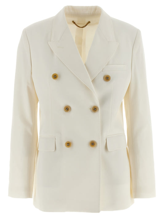 White Polyester Blazer
