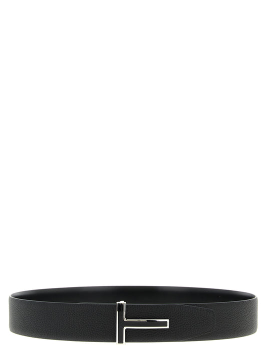 Black Calfskin Regular Belt