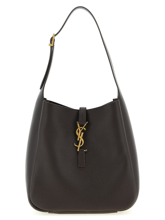 Brown Calfskin Shoulder Bag