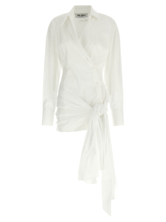 White Cotton Short Dress