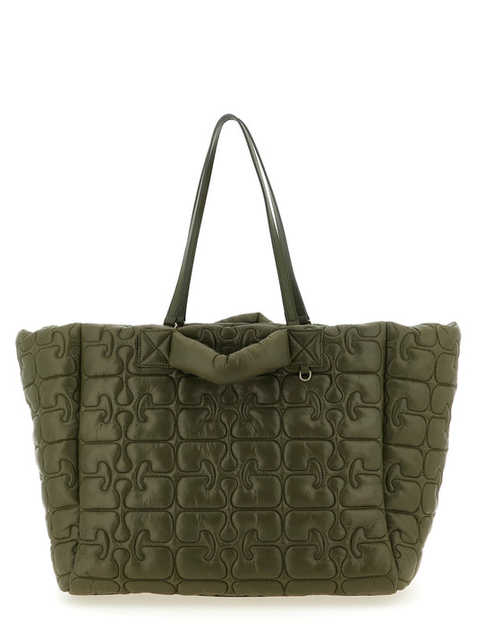 Bicolor Recycled Polyamide Tote Bag