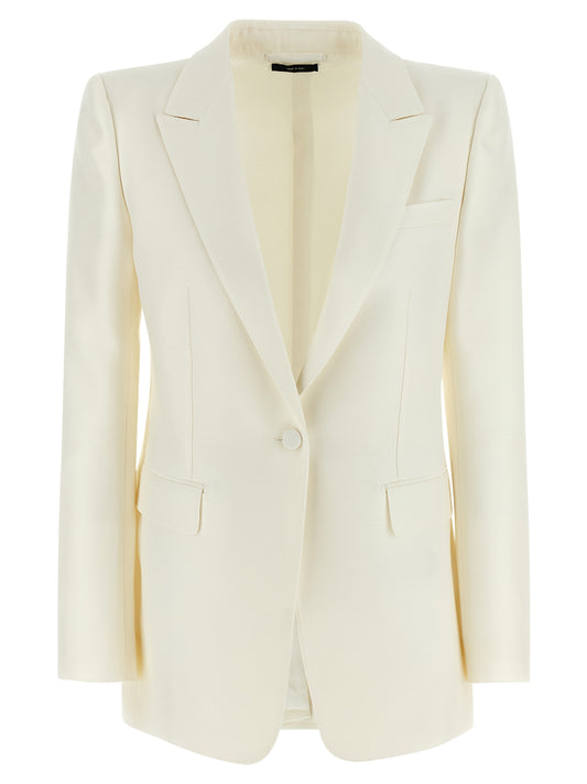 White Wool Blazer