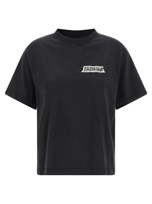 Black Cotton T-Shirt
