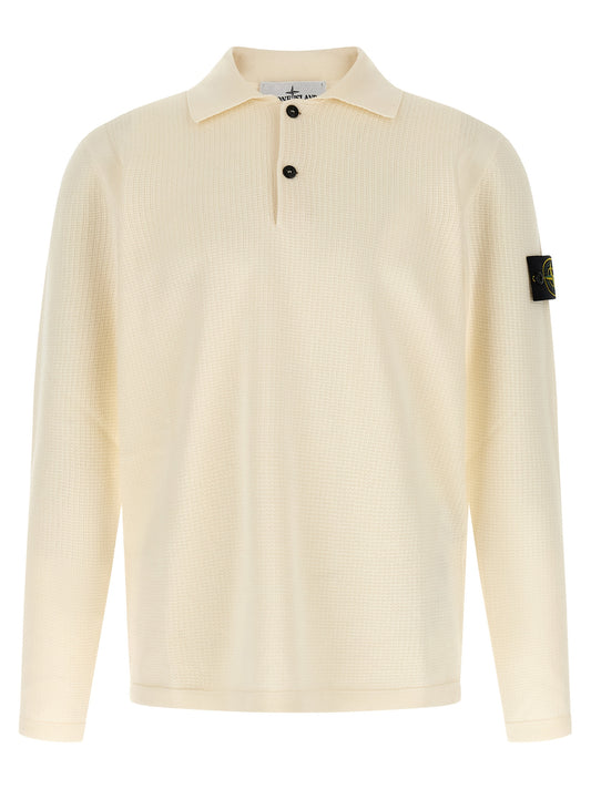 Beige Cotton Polo Shirt