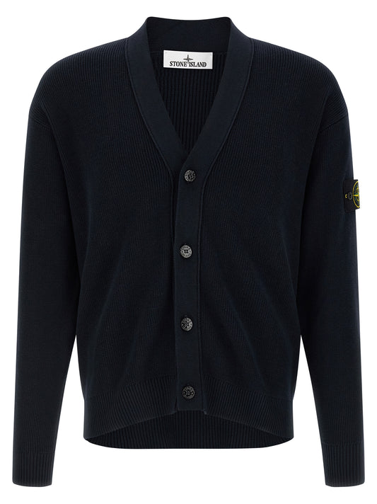 Blue Cotton Cardigan