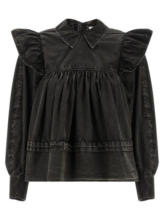 Black Organic Cotton Blouse