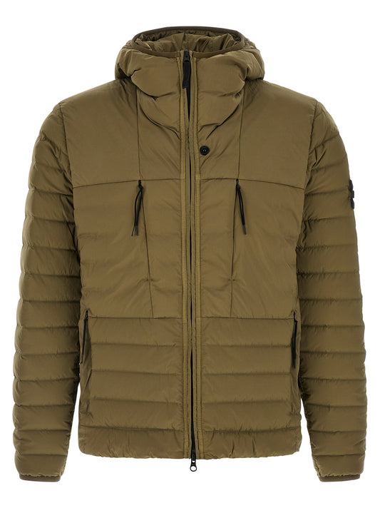 Bicolor Polyamide Full-Length Jacket