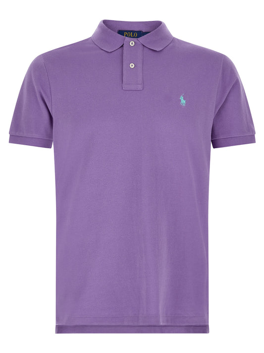 Purple Cotton Polo Shirt