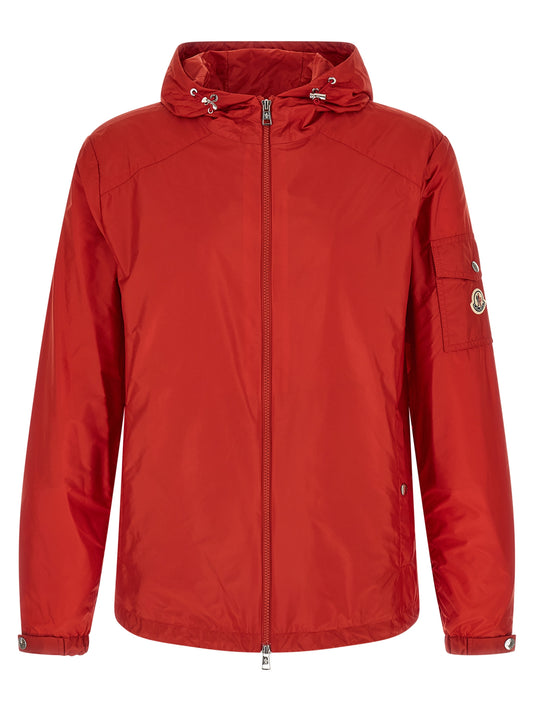 Red Polyamide Shell Jacket