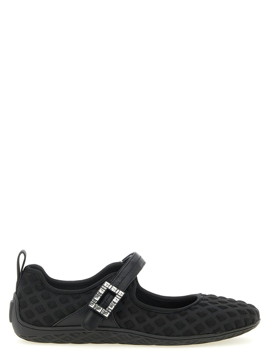 Black Polyamide Ballet Flats