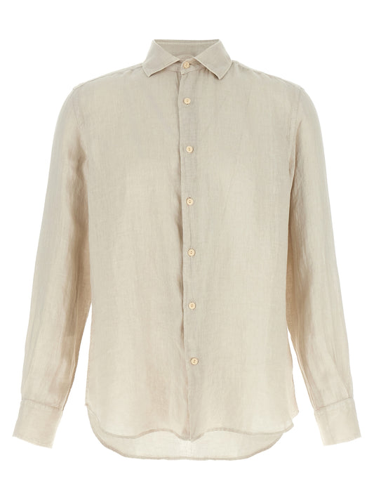 Beige Linen Blouse
