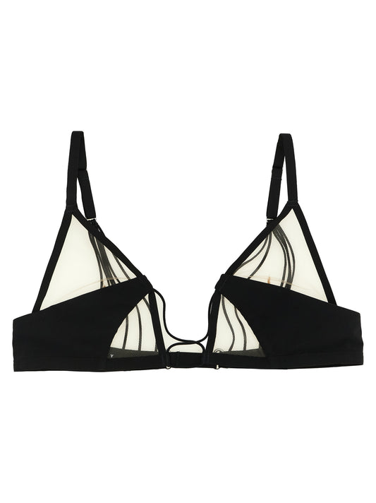 Black Nylon Bra