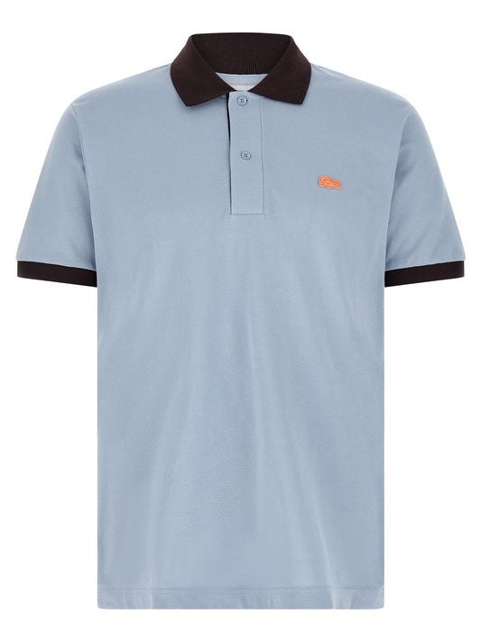 Blue Cotton Polo Shirt