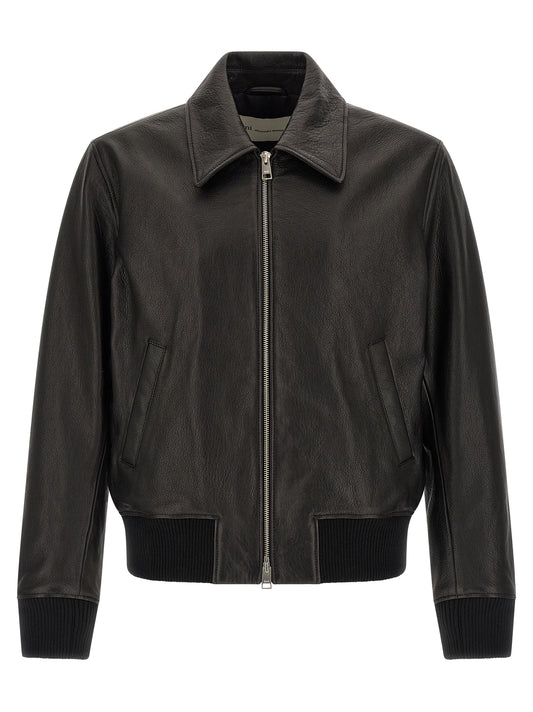 Black Lamb Leather Leather Jacket