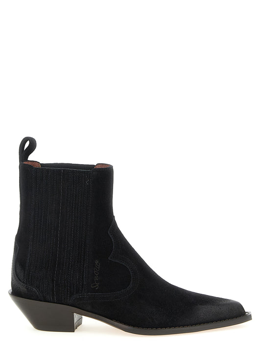 Black Calfskin Chelsea Boots