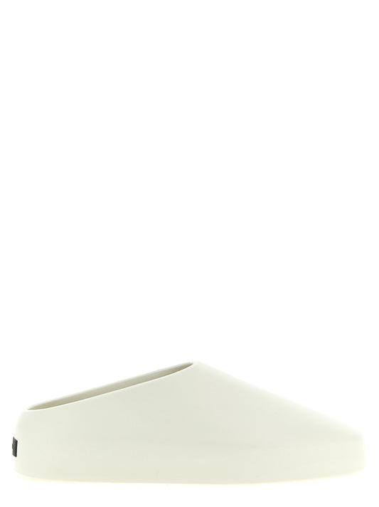 Beige Acetate Clogs