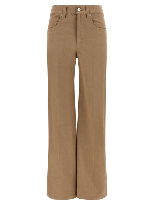 Beige Cotton Jeans Denim