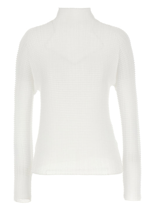 White Polyester Cardigan