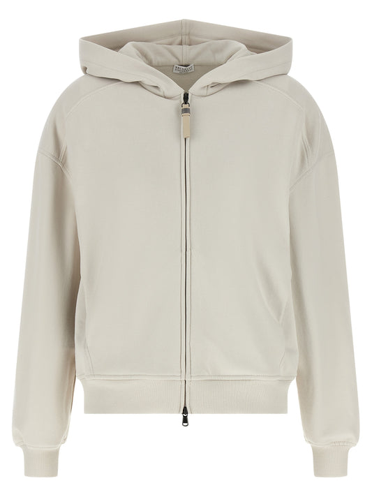 Beige Cotton Sweatshirt