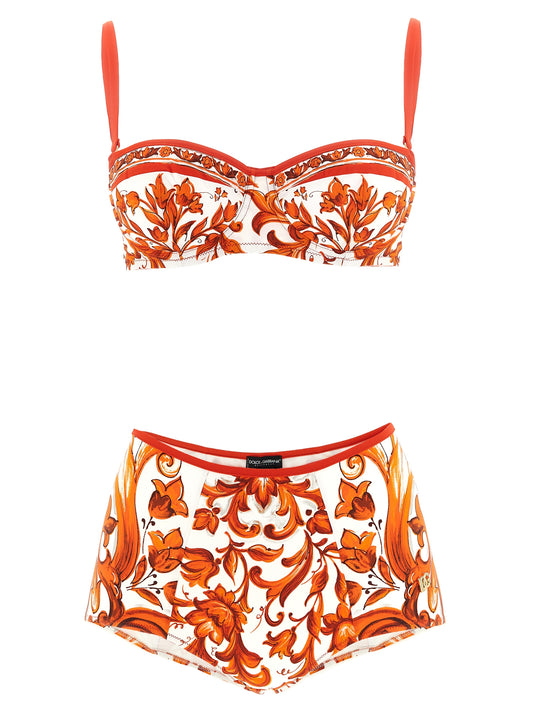 Orange Polyamide Bikini