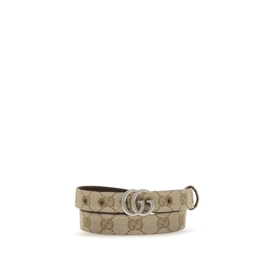 Beige Fabric Thin Belt
