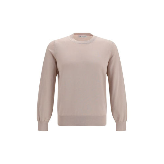 Beige Cotton Sweatshirt