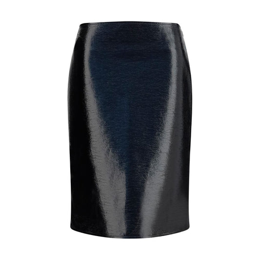 Bordeaux Cotton Midi Skirt