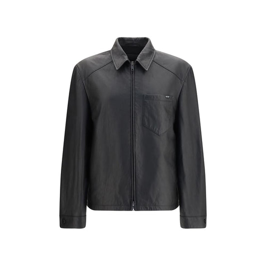 Black Lamb Ovis Aries Leather Jacket