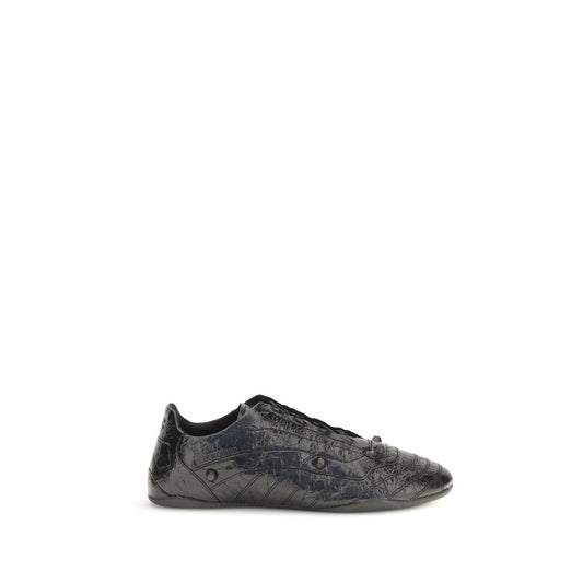 Black Calf Leather Bos Taurus Athletic Sneakers