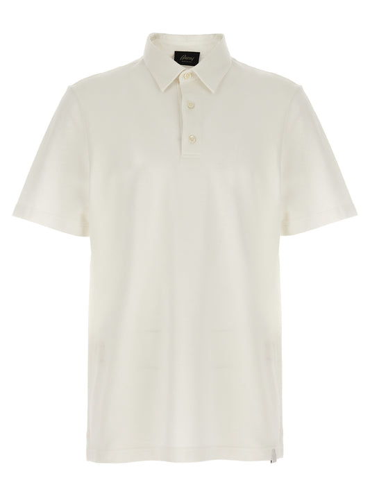 White Cotton Polo Shirt