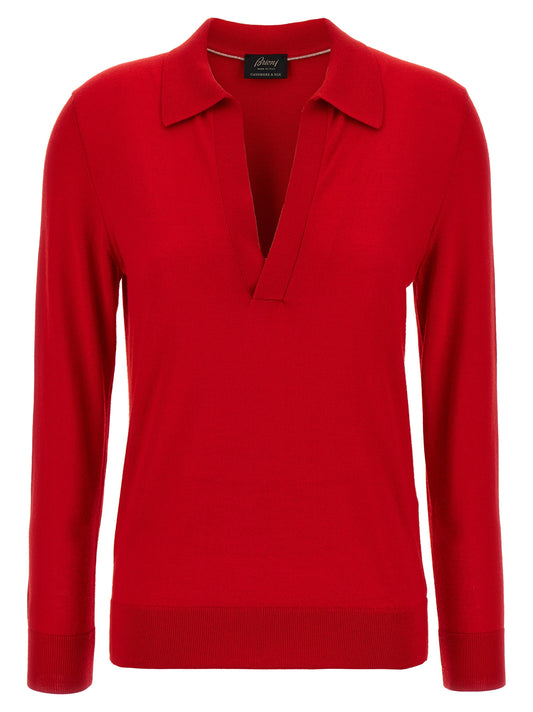 Multicolor Cashmere Polo Shirt