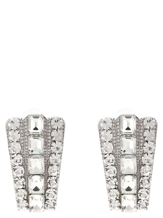 Silver Cotton Earrings
