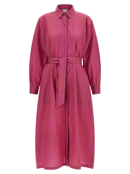 Purple Cotton Long Dress